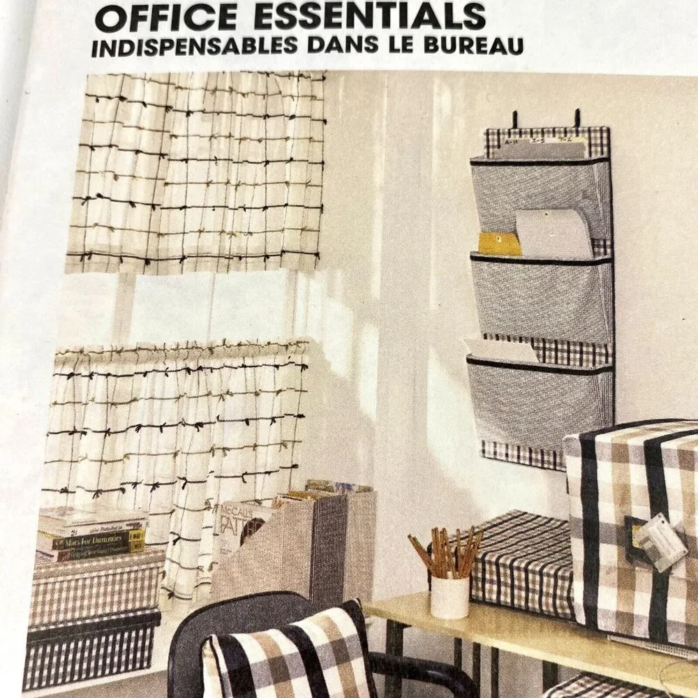 McCall's 2662 Office Essentials Vtg 2000 Sewing Pattern Organizer Covers UNCUT